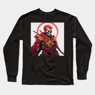 Samurai Skeleton Long Sleeve T-Shirt